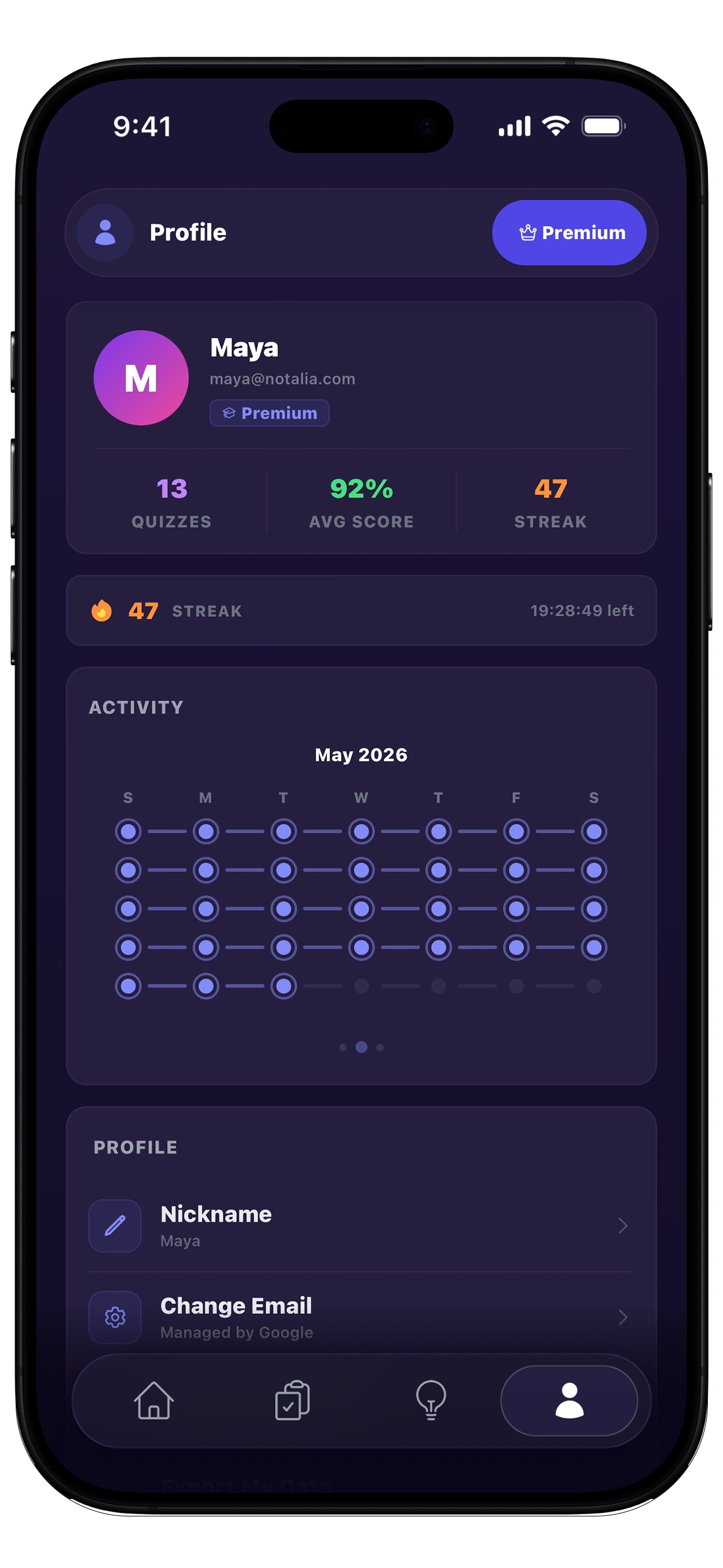 Notalia: Stay Motivated.